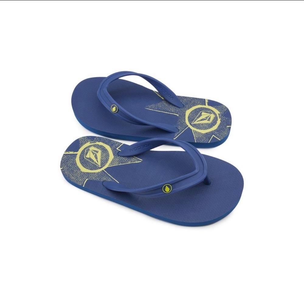 Volcom Boys Rocker 2 Flip Flops.  Size 4